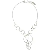 Behave - Zilverkleurige ketting met cirkelhanger - Minimalistische stijl