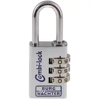 Burg wachter 3641 Hangslot 30.20 mm Aluminium-zilver (chroom) Cijferslot