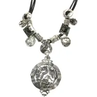 Behave - Ketting met hanger zwart - Vintage statement sieradenstijl