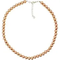 Behave - Parel Ketting Bruin - 43 cm