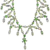 Behave Korte Ketting - Groene Stenen - Nikkelvrij - Verlengketting