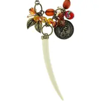 Behave - Dames Ketting Met Tand Hanger - Boho Jungle Stijl - Festival