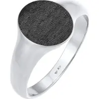 KUZZOI Ring zwart / zilver