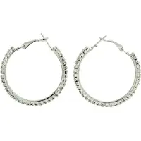 Behave - Oorring - Kristal Steentjes - 4 cm diameter