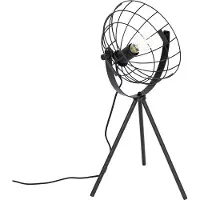 QAZQA Industriële tripod tafellamp zwart verstelbaar - Hanze