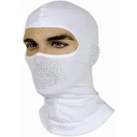 Brubeck Seamless Bivakmuts met zilverionen en mesh zones-Wit-S/M