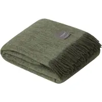 Stackelbergs Mohair Plaid 130x170 Cm Moss - Plaids & dekens Wol Moss green - 4117