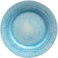 Mateus Stripes Plate 28 Cm - Dinerborden Keramiek Turquoise - ETU01ST