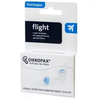 Ohropax Travel Filteroordoppen - Voor Vliegreizen en Drukverschillen - SNR 16 dB - Herbruikbaar - 1 Paar