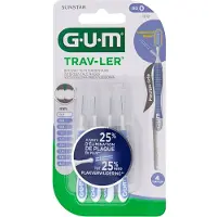 Sunstar-Gum Trav-Ler 0.6 mm lila - 4+1 Gratis