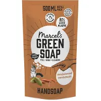 Marcel's Green Soap Handzeep Sandelhout & Kardemon Navul Stazak 500 Ml