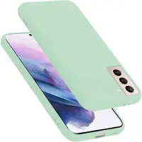 Cadorabo TPU Vloeibaar Silicone Hoesje (Galaxy S22), Smartphonehoes, Groen