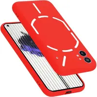 Cadorabo Hoesje geschikt voor Nothing Phone (1) in LIQUID ROOD - Beschermhoes gemaakt van flexibel TPU silicone Case Cover