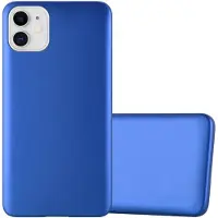 Cadorabo TPU Matte Metallic hoes (iPhone 11), Smartphonehoes, Blauw