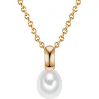 Valero Pearls damesketting 925 zilveren zoet water parel One Size Goud 32018592