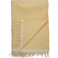 Røros Tweed Mello deken 150x210 cm Lemon yellow