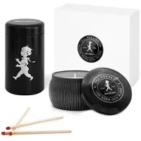 Solstickan Design Geschenkdoos Zwart - Geurkaarsen Black - ST80-9030