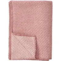 Klippan Yllefabrik Velvet Plaid Midi 90x130 Cm Roze - Plaids & dekens Biologische Lamswol Pink - 230702