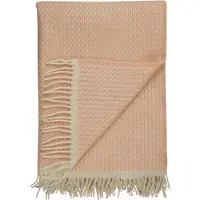 Røros Tweed Mello deken 150x210 cm Powder pink