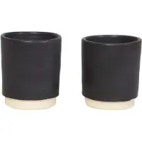 Frama Otto Kopjes Pak Van 2 Zwart - Koffiekopjes Steengoed Black - 5004