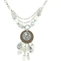 Behave - Figaro ketting met houten hanger - Mode ketting 65 cm + verlengketting