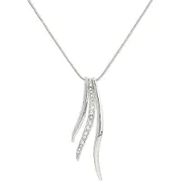 Behave - Klassieke ketting met steentjes - Nikkelvrij - Modeaccessoire