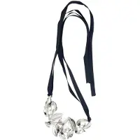 Behave - Lint ketting met Bladeren - Nikkelvrij - Trendy Modeaccessoire