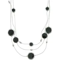 Behave - Drop Ketting met Zwarte Accenten - Elegant Accessoire voor Elke Gelegenheid