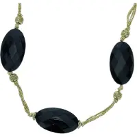 Behave - Lange ketting met zwarte kralen - Mode-accessoire voor elke gelegenheid