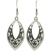 Behave Vintage oorhanger - steentjes -