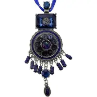 Behave - Ketting Dames Vintage Look - Blauw Accent - Artistiek Detail
