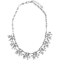 Behave Dames Ketting - Zilverkleur Schakel Ketting - 41,5 cm - Nikkelvrij