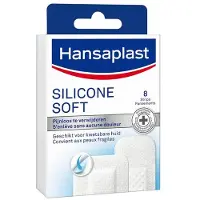 Hansaplast Silicone Soft Pleisters 8ST