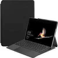 Shop4 - Geschikt voor Microsoft Surface Go 3 Hoes - Smart Book Case Zwart