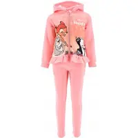 Disney Set / Huispak / Joggingpak - Bambi en Stampertje - Roze - Maat 104 (tot 4 jaar)