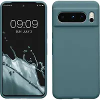 Kwmobile telefoonhoesje geschikt voor Google Pixel 8 Pro - Hoesje met siliconen coating - Smartphone case in Arctische nacht