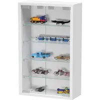 Vdd Vitrinekast - Hangende Wandvitrine - Stofvrij - 40x60x12 cm - Wit
