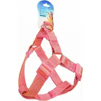 Nobleza Hondenharnas - Maat M - Y tuig hond - Hondentuigje - Borsttuig - Tuig hond - Fluorescerend - Roze