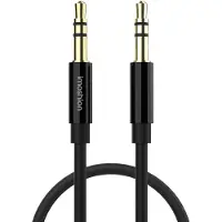 IMoshion AUX kabel - 3,5 mm / Jack audio kabel - Male to male - 1 meter - Zwart
