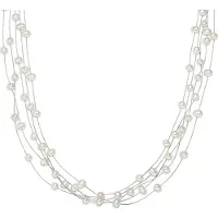 Valero Pearls Ketting zilver / parelwit