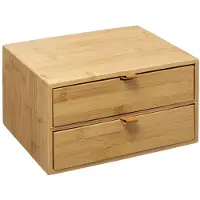 5 Five Bamboe Opbergdoos - 2 Lades, 25 x 14 x 20 cm