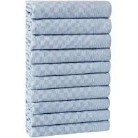 Hermia Set van 10 theedoeken Wallace | katoen blauw 40x40x60 cm thee- en keukendoeken | NADUVI