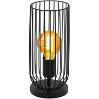Eglo Tafellamp Roccamena Zwart Ø13cm E27 60w