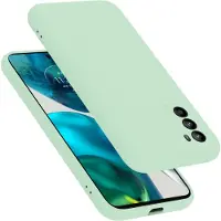 Cadorabo Hoesje geschikt voor Motorola MOTO G52 4G / G82 5G in LIQUID LICHT GROEN - Beschermhoes gemaakt van flexibel TPU silicone Case Cover