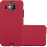 Cadorabo Harde kaft Frosty Cover (Microsoft Lumia 950 XL), Smartphonehoes, Rood