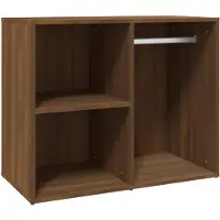 vidaXL Kledingkast 80x40x65 cm bewerkt hout bruin eikenkleur