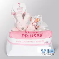 Vib - Giftset Commodemandje - Girl (Roze) - Babykleertjes - Baby cadeau - zwangerschap aankondiging - geboorte cadeau