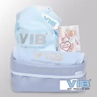 Vib - Giftset Commodemandje - Boy (Blauw) - Babykleertjes - Baby cadeau - zwangerschap aankondiging - geboorte cadeau