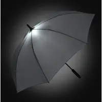 FARE Skylight 7749 windproof middelgrote paraplu met ledlamp grijs windbestendig windvast stormparaplu stormbestendig stormvast extra sterk met licht flexibel frame