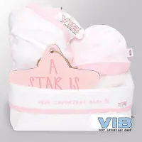 Vib - Giftset Commodemandje - It's a Girl (4 delig) - Babykleertjes - Baby cadeau - zwangerschap aankondiging - geboorte cadeau